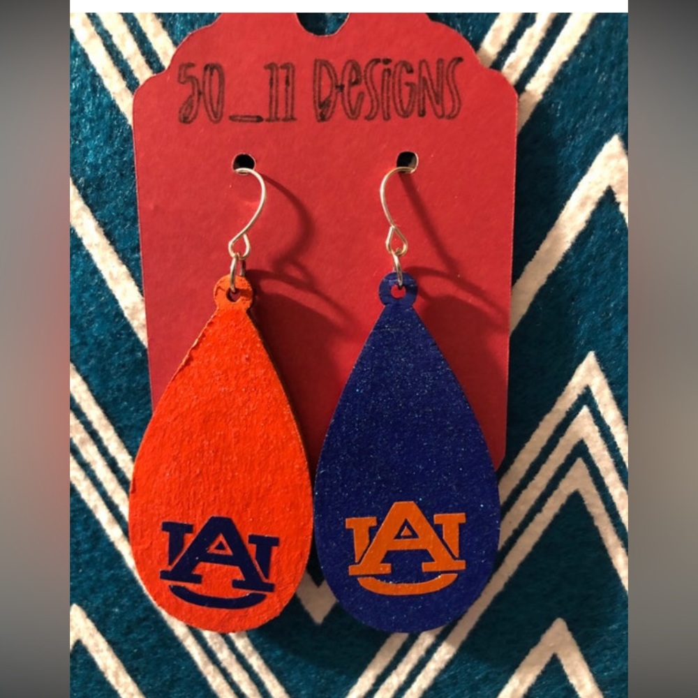Custom Dangle Auburn Earrings